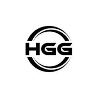hgg logo disegno, ispirazione per un' unico identità. moderno eleganza e creativo design. filigrana il tuo successo con il Impressionante Questo logo. vettore