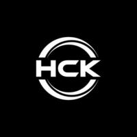 hck logo disegno, ispirazione per un' unico identità. moderno eleganza e creativo design. filigrana il tuo successo con il Impressionante Questo logo. vettore