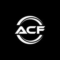 acf logo disegno, ispirazione per un' unico identità. moderno eleganza e creativo design. filigrana il tuo successo con il Impressionante Questo logo. vettore