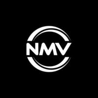 nmv logo disegno, ispirazione per un' unico identità. moderno eleganza e creativo design. filigrana il tuo successo con il Impressionante Questo logo. vettore