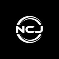 ncj logo disegno, ispirazione per un' unico identità. moderno eleganza e creativo design. filigrana il tuo successo con il Impressionante Questo logo. vettore