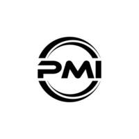 pmi logo disegno, ispirazione per un' unico identità. moderno eleganza e creativo design. filigrana il tuo successo con il Impressionante Questo logo. vettore