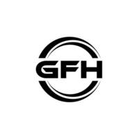 gfh logo disegno, ispirazione per un' unico identità. moderno eleganza e creativo design. filigrana il tuo successo con il Impressionante Questo logo. vettore