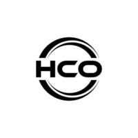 hco logo disegno, ispirazione per un' unico identità. moderno eleganza e creativo design. filigrana il tuo successo con il Impressionante Questo logo. vettore