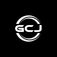 gcj logo disegno, ispirazione per un' unico identità. moderno eleganza e creativo design. filigrana il tuo successo con il Impressionante Questo logo. vettore