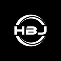 hbj logo disegno, ispirazione per un' unico identità. moderno eleganza e creativo design. filigrana il tuo successo con il Impressionante Questo logo. vettore