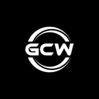 gcw logo disegno, ispirazione per un' unico identità. moderno eleganza e creativo design. filigrana il tuo successo con il Impressionante Questo logo. vettore