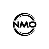 nmo logo disegno, ispirazione per un' unico identità. moderno eleganza e creativo design. filigrana il tuo successo con il Impressionante Questo logo. vettore