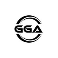 gga logo disegno, ispirazione per un' unico identità. moderno eleganza e creativo design. filigrana il tuo successo con il Impressionante Questo logo. vettore