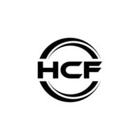 hcf logo disegno, ispirazione per un' unico identità. moderno eleganza e creativo design. filigrana il tuo successo con il Impressionante Questo logo. vettore
