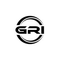 gri logo disegno, ispirazione per un' unico identità. moderno eleganza e creativo design. filigrana il tuo successo con il Impressionante Questo logo. vettore