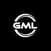 gml lettera logo design nel illustrazione. vettore logo, calligrafia disegni per logo, manifesto, invito, eccetera.