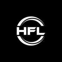 hfl logo disegno, ispirazione per un' unico identità. moderno eleganza e creativo design. filigrana il tuo successo con il Impressionante Questo logo. vettore