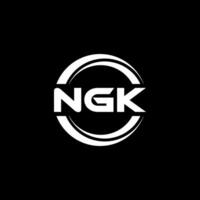 ngk logo disegno, ispirazione per un' unico identità. moderno eleganza e creativo design. filigrana il tuo successo con il Impressionante Questo logo. vettore