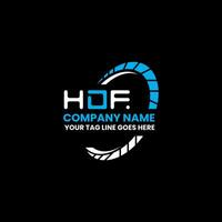 hdf lettera logo creativo design con vettore grafico, hdf semplice e moderno logo. hdf lussuoso alfabeto design