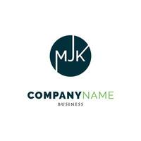 iniziale lettera mjk icona logo design modello vettore