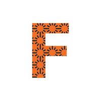 f lettera logo o f testo logo e f parola logo design. vettore