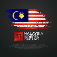 Malaysia indipendenza giorno modello vettore