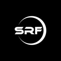 srf lettera logo design con bianca sfondo nel illustratore. vettore logo, calligrafia disegni per logo, manifesto, invito, eccetera.