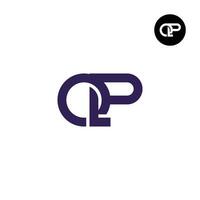 lettera qp monogramma logo design vettore