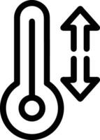 termometro medicina icona simbolo Immagine vettore. illustrazione di il temperatura freddo e caldo misurare attrezzo design immagine.eps 10 vettore