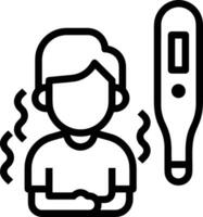 termometro medicina icona simbolo Immagine vettore. illustrazione di il temperatura freddo e caldo misurare attrezzo design immagine.eps 10 vettore