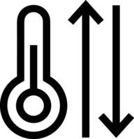 termometro medicina icona simbolo Immagine vettore. illustrazione di il temperatura freddo e caldo misurare attrezzo design immagine.eps 10 vettore