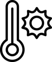 termometro medicina icona simbolo Immagine vettore. illustrazione di il temperatura freddo e caldo misurare attrezzo design immagine.eps 10 vettore