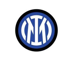Inter Milano club logo simbolo serie un' calcio Calcio Italia astratto design vettore illustrazione