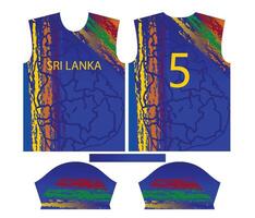 Sri Lanka cricket squadra gli sport ragazzo design o sri lanka cricket maglia design vettore