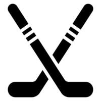 hockey bastoni glifo icona vettore