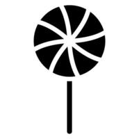 icona del glifo con lecca-lecca vettore