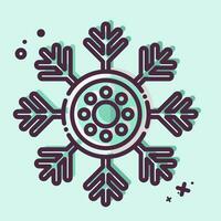 icona laghi di neve. relazionato per alaska simbolo. mbe stile. semplice design modificabile. semplice illustrazione vettore