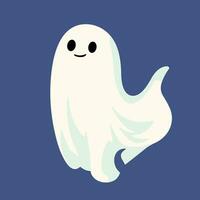 carino fantasma personaggio stile, e piatto design. vettore illustrazioni per Halloween giorno.