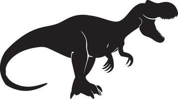 dinosauro vettore silhouette illustrazione nero colore