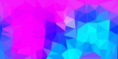 design poligono gradiente vettoriale rosa chiaro, blu.