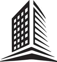 edificio logo vettore silhouette illustrazione