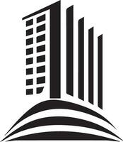 edificio logo vettore silhouette illustrazione