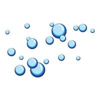 illustrazione di immagini di bolle d'acqua vettore
