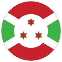 burundi bandiera nel cerchio. bandiera di burundi il giro forma vettore