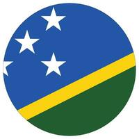 Salomone isole bandiera cerchio forma. bandiera di Salomone isole bandiera il giro forma vettore