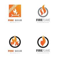gradiente semplice moderno logo fuoco. fiamma logo pulito semplice. vettore