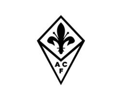 fiorentina club logo simbolo nero serie un' calcio Calcio Italia astratto design vettore illustrazione