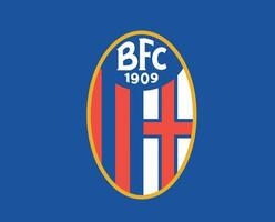 fc bologna club simbolo logo serie un' calcio Calcio Italia astratto design vettore illustrazione con blu sfondo