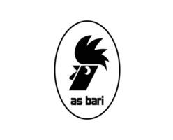 bari club simbolo logo nero serie un' calcio Calcio Italia astratto design vettore illustrazione