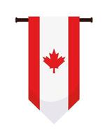 rappresentazione della bandiera del Canada vettore