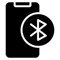 icona del glifo dello smartphone vettore