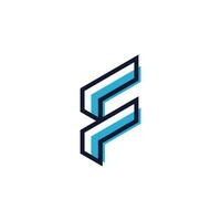 lettera f logo design icone elemento per iniziale o attività commerciale vettore