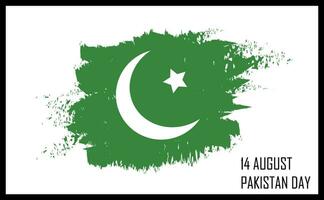 14 agosto Pakistan nazionale giorno celebrazione vettore