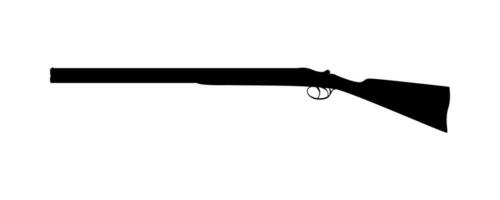 fucile da caccia silhouette lato Visualizza. vettore grafico